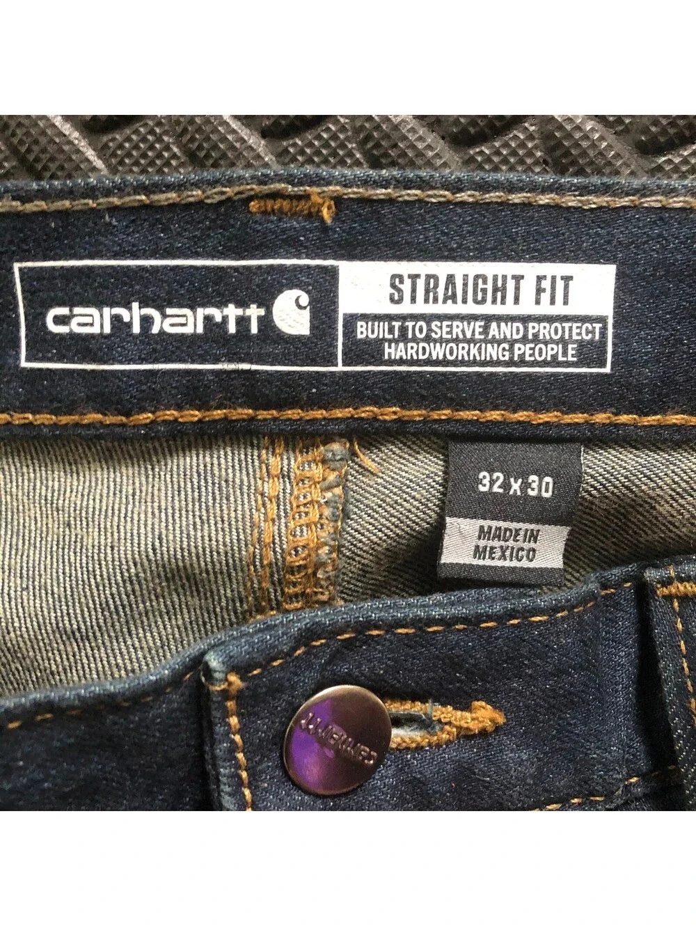 Carhartt Straight Fit Denim Jeans 32x30 Blue